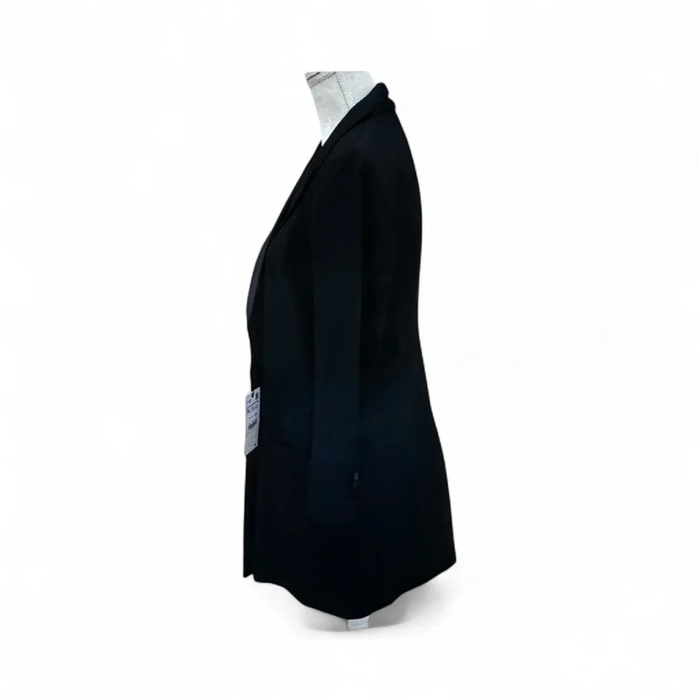 Zara NEW Women’s Tuxedo Blazer or Mini Dress. Long line, never worn. Black - Picture 2 of 11